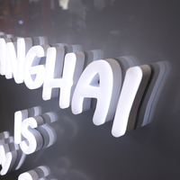 Enseigne LED personnalisée en verre conducteur, enseigne LED en acrylique accrocheuse, lettres lumineuses, enseigne lumineuse montée sur verre pour magasin de détail