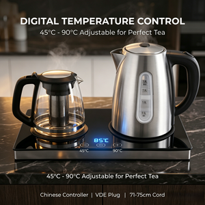 OEM Custom Hotel Guest Room Appliance Electrical Kettle Glass Tea <b>Pot</b> Base Tray Electrical Kettle Glass Tea <b>Pot</b> OEM Custom Hotel - Product Image 4