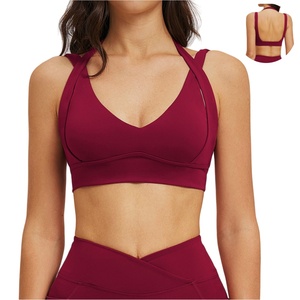 Reggiseno <span class=keywords><strong>Sportivo</strong></span> Aoyema per Donna, <span class=keywords><strong>Elegante</strong></span> e Traspirante, Anti-Shock con Schiena Scavata, Ideale per Fitness, Corsa e Yoga - Product Image 1