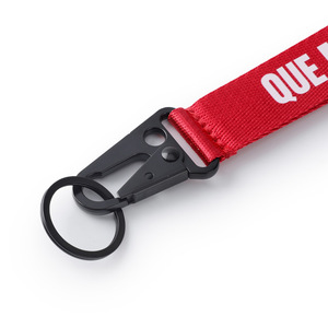 <b>Car</b> Keychain Red Fabric Wristband With Metal Clasp Anti Loss <b>Lanyard</b> For <b>Car</b> <b>Keys</b> - Product Image 3
