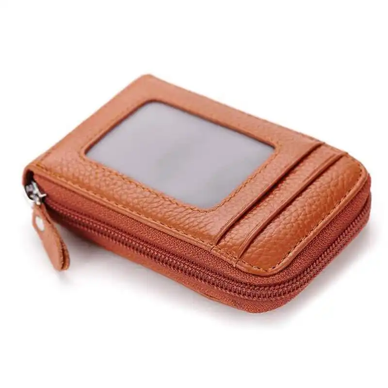 wholesale genuine leather RFID blocking money clip slim wallet bifold short branded men leather wallets