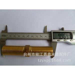 Conector de Extensión de Rosca Externa de 4 Puntos, Totalmente de Cobre, Engrosado, para Conexión Directa de Rosca para Mangueras de Plomería - Product Image 1