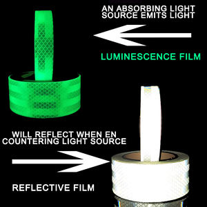 중국 2 반사 테이프 5cm 어두운 야광 테이프 마이크로 프리즘 클래스 1 자동차 용 반사 재료 - Product Image 4