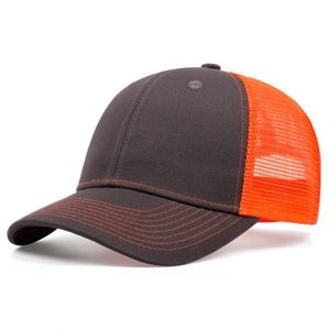 2024 Spring Fall Autumn New Wholesale Baseball Cap Custom logo 6 Panel Two Tone Color Mesh Trucker <b>Hat</b> - Product Image 6