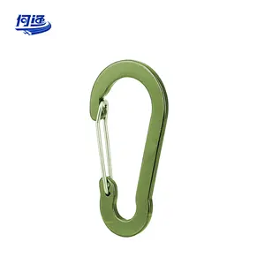 Tùy Chỉnh 2.7in Nhiệm Vụ Nặng Nề Võng Khóa Vòng Clip Móc An Toàn Vít Cổng Nhôm D Hình CC5 Carabiner