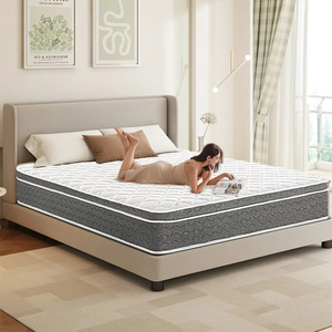 King Queen Roll Hotel Latex <span class=keywords><strong>Mlily</strong></span> Pillow Top en una caja Espuma Cama individual de alta calidad Colchón de resorte de memoria de tamaño completo - Product Image 1