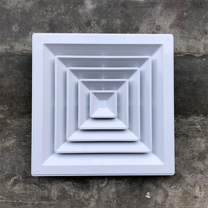 Hiện đại công nghiệp vuông nhôm khuếch tán không khí cho ngoài trời HVAC thông gió cho tầng hầm kho phòng khách hội thảo văn phòng - Product Image 4