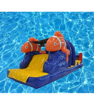 Système de course aquatique <span class=keywords><strong>gonflable</strong></span> pour <span class=keywords><strong>piscine</strong></span> avec toboggan sur le thème des animaux marins, pour enfants et familles - Product Image 4