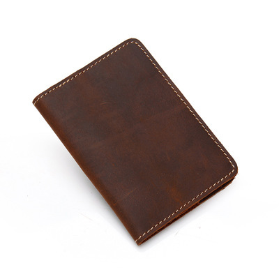 Vintage En Cuir Véritable Portefeuille De Voyage Pour Hommes Titulaire De la Carte Passeport Organisateur De Couverture