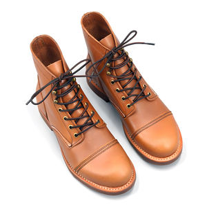 אופנה באיכות טובה קאובוי עור אמיתי מגפי גומי נגד החלקה מגפי גברים מגפי קרסול למכירה באינטרנט - Product Image 4