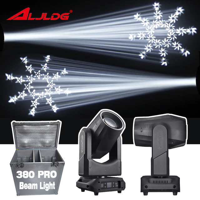 Precision 380W 20R Sharpy Beam Moving Head LED Light DMX512 DJ/Disco/Stage Lighting with Ra90 CRI 8000K Sound-Activated Control