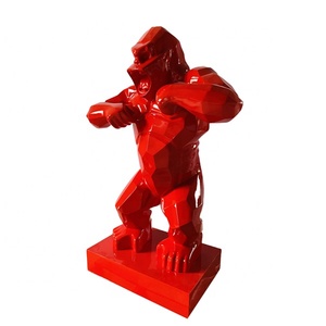 Gran oferta de escultura/estatua de King <span class=keywords><strong>Kong</strong></span> roja de 2 metros de alta calidad para Centro Comercial/tienda/Club/hogar/Hotel/Decoración de oficina - Product Image 3