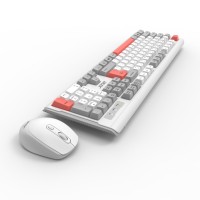 Clavier et souris ergonomiques silencieux 2.4G de haute qualité Anti-Ghosting 3 touches pour ordinateur portable et téléphone portable