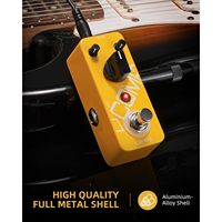 Педаль компрессора LEKATO Mini Portable True Bypass 9V, желтая, мини-компрессор для гитары, регулируемый эквалайзер, аксессуар для музыкальных инструментов
