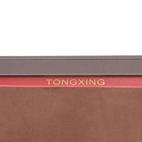 Coffret à bijoux de luxe personnalisé en cuir PU avec insert en velours, boîte à alliances, emballage cadeau pour bijoux de cérémonie, logo personnalisé