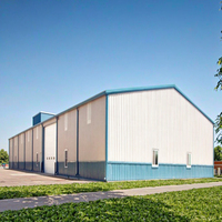 Almacén de Metal prefabricado de diseño Lignshan, Kit de construcción de estructura de acero de bajo costo, cobertizo para uso en taller a la venta