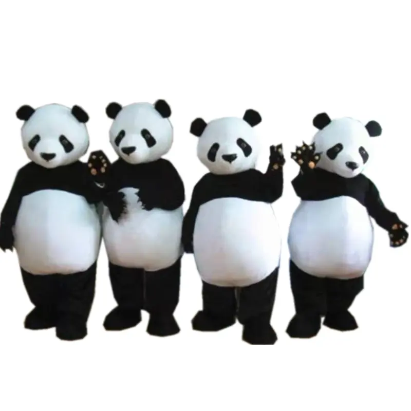 Tête de mascotte de panda HOLA/déguisement de mascotte de panda à vendre