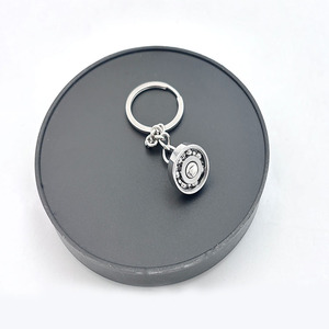 Tùy Chỉnh Chất Lượng Hàng Đầu Kim Loại Khuyến Mại 3D Cán Bóng Mang Xoay Móc Chìa Khóa 360 Độ Xoay Cá Nhân Mini Keychain - Product Image 4