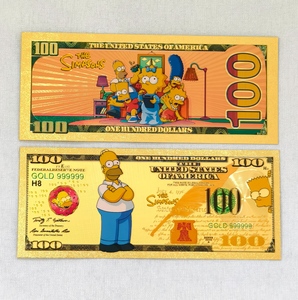 Billetes Conmemorativos de Colección de <span class=keywords><strong>Los</strong></span> <span class=keywords><strong>Simpson</strong></span>, Tarjetas para Regalo de Niño o Souvenir - Product Image 5