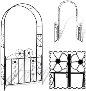 Feitoya — arc de roses en métal, Design moderne et décoratif, grande arche en treillis de noël, pour jardin d'arrière-cour, extérieur - Product Image 2