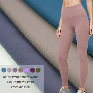 Wingtex Chất Lượng Cao Nylon Và Spandex 4 Cách Căng Đàn Hồi Quần Áo Vải Mềm Chải Vải Cho Thể Thao Mặc - Product Image 1