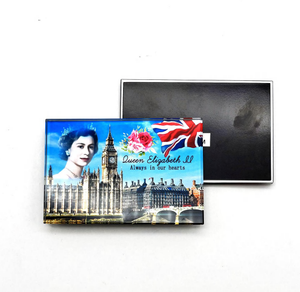 Imán personalizado Queen <span class=keywords><strong>Elizabeth</strong></span> Memorial Crystal Glass para nevera Queen <span class=keywords><strong>Elizabeth</strong></span> Always in Our Heart Imanes Pegatinas Recuerdos - Product Image 1