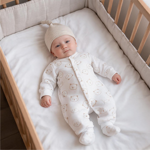 Conjunto <span class=keywords><strong>de</strong></span> 8 Piezas <span class=keywords><strong>de</strong></span> <span class=keywords><strong>Ropa</strong></span> para Bebé Recién Nacido, 100% Algodón, Mameluco + Accesorios/Suministros, Mamelucos <span class=keywords><strong>de</strong></span> Malla para Bebé al por Mayor - Product Image 2