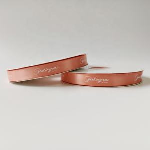 Cinta de poliéster personalizada de 25 mm con letras impresas en inglés, cinta floral para cajas de regalo, cinta dorada para envolver pasteles, cinta de poliéster para Navidad - Product Image 5