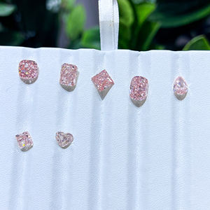 जिया प्रमाणित बनाम स्पष्टता प्रयोगशाला के लिए थोक 1-10ct gi ने मेराल्ड कट cvd लैब उगाई हुई गुलाबी गहने मुक्त - Product Image 4