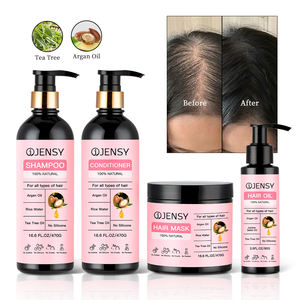 Huile d'arbre à thé bio naturel personnalisé huile d'argan beurre de karité shampooing de marque privée ensemble de soins capillaires bouclés anti-chute pour <span class=keywords><strong>cheveux</strong></span> <span class=keywords><strong>afro</strong></span> - Product Image 4