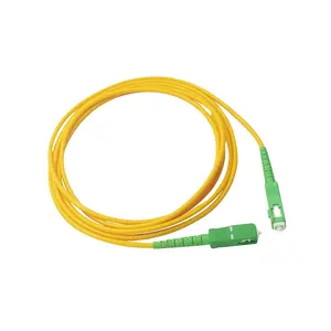 FC/SC/LC/ST UPC ponticello ottico in fibra monomodale polacco 3m cavo Patch in fibra ottica gialla