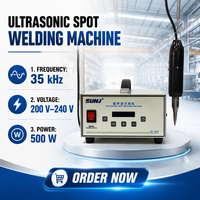 Machine à coudre ultrasonique motorisée SC-35K, soudeuse ponctuelle portative, construction en alliage d'aluminium pour sous-vêtements, vêtements et usage domestique