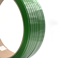 Sangles d'emballage PET 16mm 19mm 25mm 32mm, ceintures de cerclage vertes personnalisables, rouleau de cerclage manuel en plastique