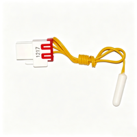Sonde de température pour réfrigérateur 10K B3950 NTC Thermistance avec capuchon PBT pour le contrôle de la dégivrage et du refroidissement du réfrigérateur