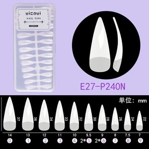 Venta al por mayor, puntas de uñas transparentes, ultrafinas, sin rastro, media cubierta completa, varias formas, ataúd, Stiletto, suministros de uñas para <span class=keywords><strong>manicura</strong></span> - Product Image 6