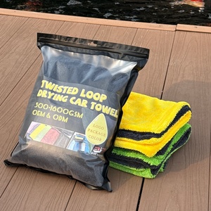 Wholesale Customization Microfiber Cloth <b>Towel</b> High Quality Microfiber Cleaning Cloths for Car <b>Drying</b> <b>Towel</b> Twisted Loop <b>Towel</b> - Product Image 1