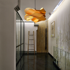 Lampada <span class=keywords><strong>a</strong></span> <span class=keywords><strong>sospensione</strong></span> nordica lampada <span class=keywords><strong>a</strong></span> <span class=keywords><strong>sospensione</strong></span> <span class=keywords><strong>a</strong></span> lanterna <span class=keywords><strong>in</strong></span> impiallacciatura di <span class=keywords><strong>legno</strong></span> per salotto ristorante bar cafe illuminazione per la casa - Product Image 3