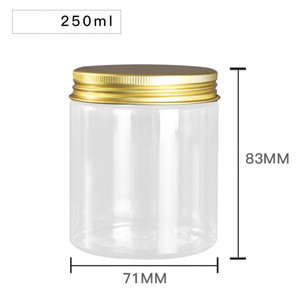 1000Ml 120Ml 200Ml 250Ml Nhựa PET Jar Với Nắp Vàng Kích Thước Khác Nhau 50Ml Đến 500Ml Trong Suốt/Matt PET Jar100ml 1000Ml - Product Image 2