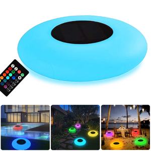Lampe solaire LED étanche IP68 pour jardin, multicolores RGB, lampe de piscine avec télécommande, lumières flottantes sur l'eau - Product Image 4