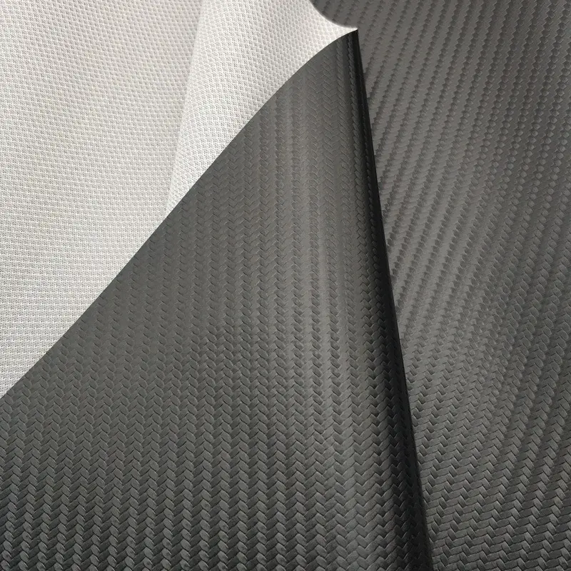 Carbon fiber grain PVC faux leather for car seats motorcycle seats leather