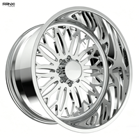 Jantes personnalisées polies 24x12 24x14 26x14 8x170 8x180 6x139.7 Forgées pour Ford F250 Chevy 1500/2500 GMC Sierra 2500