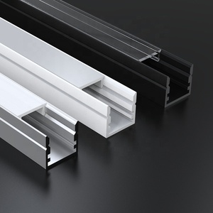 Profils en aluminium de haute qualité blanc noir à faible fente pour barre lumineuse à bande <span class=keywords><strong>Led</strong></span> profil de piste <span class=keywords><strong>Led</strong></span> <span class=keywords><strong>Alu</strong></span> - Product Image 1