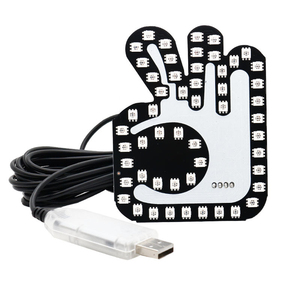 Dispositivo interattivo multifunzione per <span class=keywords><strong>auto</strong></span> con segnale luminoso a gesto del dito, avviso anti-intrusione e anti-tailgating - Product Image 2