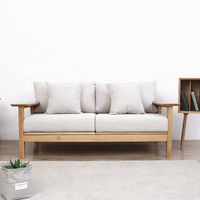Mfun Big Factory Brand Hot Sale Simple Wooden Sofa Set Design Couch Living Room Furniture Sofa