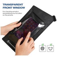 Sac à bandoulière étanche en TPU pour le travail ou les cafés, idéal pour ranger ordinateurs portables, chargeurs et carnets