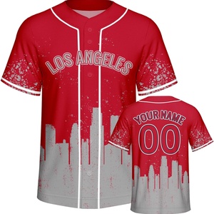 Maillots de baseball personnalisés surdimensionnés pour fans, cadeaux unisexes à manches courtes, anti-transpiration, antibactériens, anti-UV, imprimés et cousus - Product Image 6