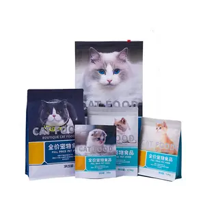 Foodgrade Aluminum Foil Flexible Packaging Pet Cat Dog Food Gloss Metalized Laminating Packaging Bag