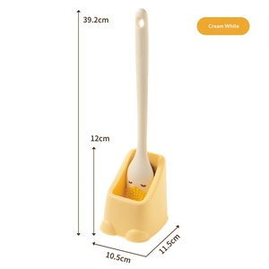 Brosse de toilette manuelle avec support 0,2 kg – Brosse de nettoyage mural sans angle mort pour usage domestique - Product Image 6