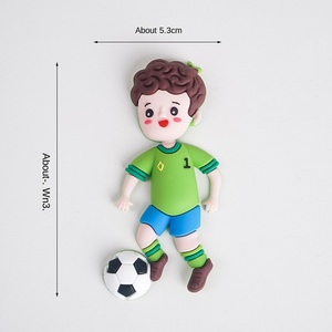 DAMAI fútbol pastel Topper decoraciones balón jugador pastel decoraciones para fútbol tema cumpleaños deporte fiesta suministros - Product Image 6
