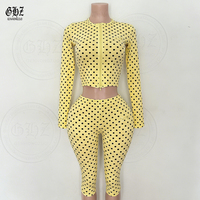 Set Pakaian Santai Wanita Motif Leopard dengan Renda, Atasan Tanpa Tali, Legging Capri, Setelan Kasual untuk Wanita